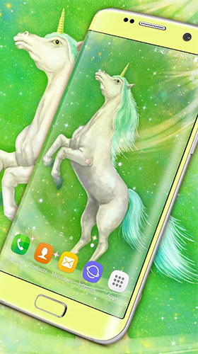 Papeis de parede animados Unicórnio majestoso para Android. Papeis de parede animados Majestic unicorn para download gratuito.