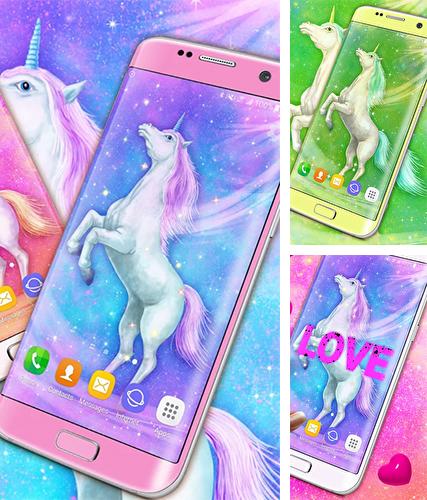 Télécharger le fond d'écran animé gratuit Licorne magique . Obtenir la version complète app apk Android Majestic unicorn pour tablette et téléphone.