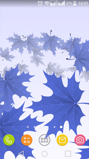 Fondos de pantalla animados a Maple Leaves para Android. Descarga gratuita fondos de pantalla animados Hojas del arce.