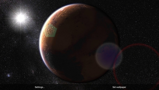 Fondos de pantalla animados a Mars para Android. Descarga gratuita fondos de pantalla animados Marte.