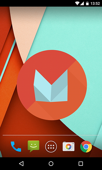 Screenshots of the Marshmallow 3D for Android tablet, phone.