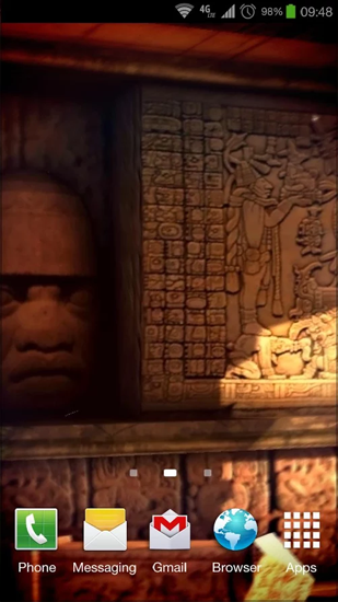 Écrans de Mayan Mystery pour tablette et téléphone Android.