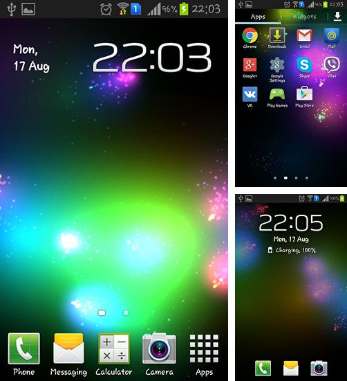 Kostenloses Android-Live Wallpaper Mega Partikel. Vollversion der Android-apk-App Mega particles für Tablets und Telefone.