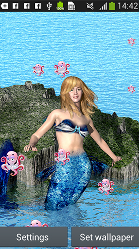 Fondos de pantalla animados a Mermaid by Latest Live Wallpapers para Android. Descarga gratuita fondos de pantalla animados Sirena.