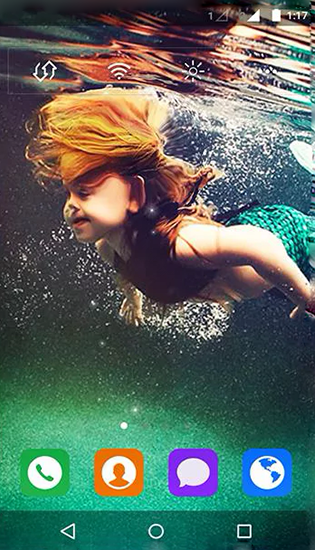 Mermaid by MYFREEAPPS.DE - безкоштовно скачати живі шпалери на Андроїд телефон або планшет.