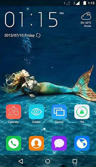 Скриншот Mermaid by MYFREEAPPS.DE. Скачать живые обои на Андроид планшеты и телефоны.