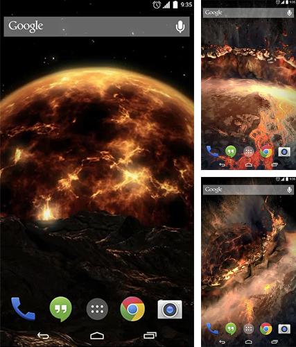 Kostenloses Android-Live Wallpaper Meteoritenschauer. Vollversion der Android-apk-App Meteor shower by Best Live Background für Tablets und Telefone.