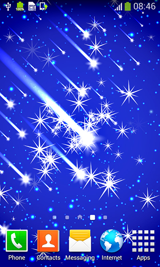 Fondos de pantalla animados a Meteor shower by Live wallpapers free para Android. Descarga gratuita fondos de pantalla animados Lluvia de meteoritos.