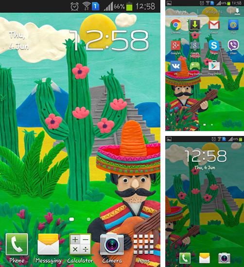 Zusätzlich zum Live Wallpaper Steampunk Uhr für Android Mobiltelefone und Tablets, können Sie auch Mexico by Kolesov and Mikhaylov, Mexico kostenlos herunterladen.