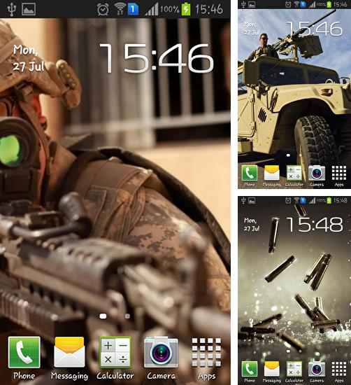 Kostenloses Android-Live Wallpaper Militär. Vollversion der Android-apk-App Military für Tablets und Telefone.