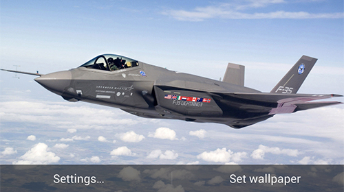 Fondos de pantalla animados a Military aircrafts para Android. Descarga gratuita fondos de pantalla animados Aviones de guerra .