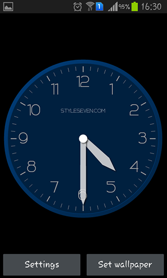 Modern clock für Android spielen. Live Wallpaper Moderne Uhr kostenloser Download.