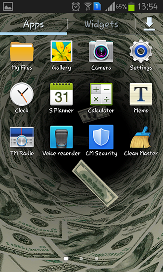 Screenshots do Dinheiro para tablet e celular Android.