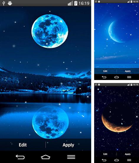 Додатково до живої шпалери Ід Рамадан для Android телефонів та планшетів, Ви можете також безкоштовно скачати Moon light.
