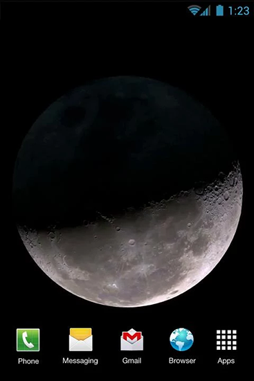 Screenshots of the Moon phases for Android tablet, phone.