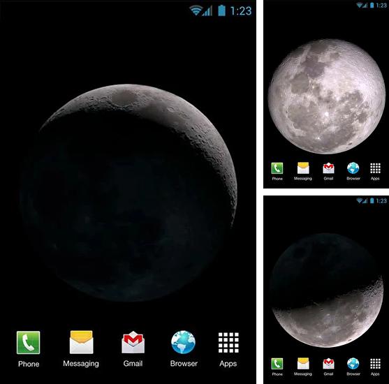 Además de fondo de pantalla animados Oro  para teléfonos y tabletas Android, también puedes descargarte gratis Moon phases.