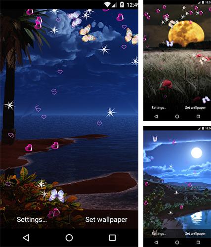 Descarga gratuita fondos de pantalla animados Luz de la luna para Android. Consigue la versión completa de la aplicación apk de Moonlight by 3D Top Live Wallpaper para tabletas y teléfonos Android.