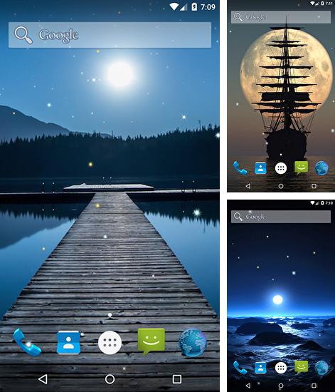 In addition to live wallpaper Material design 3D for Android phones and tablets, you can also download Moonlight by Kingsoft for free.