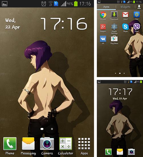 Kostenloses Android-Live Wallpaper Motoko. Vollversion der Android-apk-App Motoko für Tablets und Telefone.