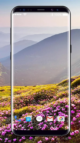 Mountain nature HD - скріншот живих шпалер для Android.