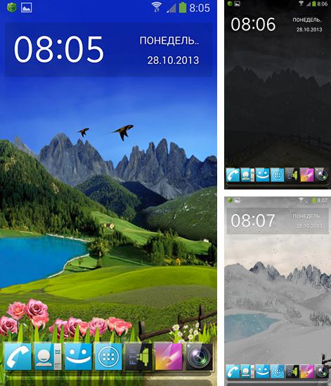 Download live wallpaper Mountain weather for Android. Get full version of Android apk livewallpaper Mountain weather for tablet and phone.