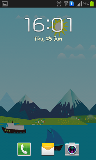 Screenshots of the Mountains now for Android tablet, phone.