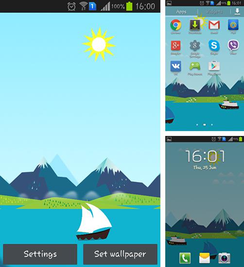 Kostenloses Android-Live Wallpaper Berge Jetzt. Vollversion der Android-apk-App Mountains now für Tablets und Telefone.