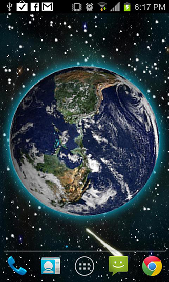 Descarga gratuita fondos de pantalla animados Movimiento 3D de la Tierra  para Android. Consigue la versión completa de la aplicación apk de Moving Earth 3D para tabletas y teléfonos Android.