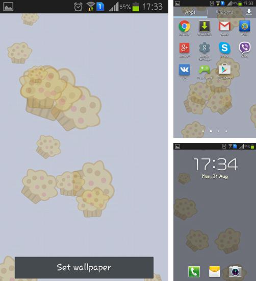 Baixe o papeis de parede animados Muffins para Android gratuitamente. Obtenha a versao completa do aplicativo apk para Android Muffins para tablet e celular.