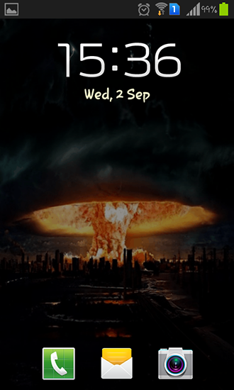 Screenshots of the Mushroom cloud for Android tablet, phone.