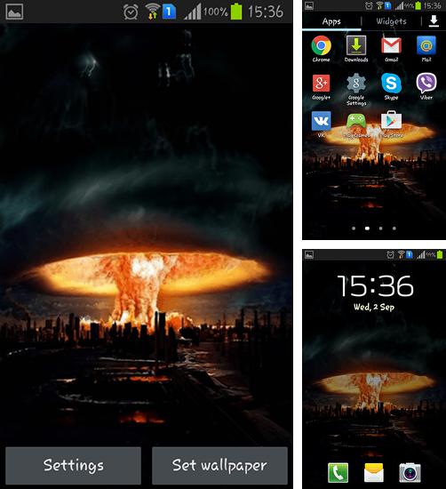 En plus du fond d'écran Romantique pour téléphones et tablettes Android, vous pouvez aussi télécharger gratuitement Nuage fongoïde, Mushroom cloud.