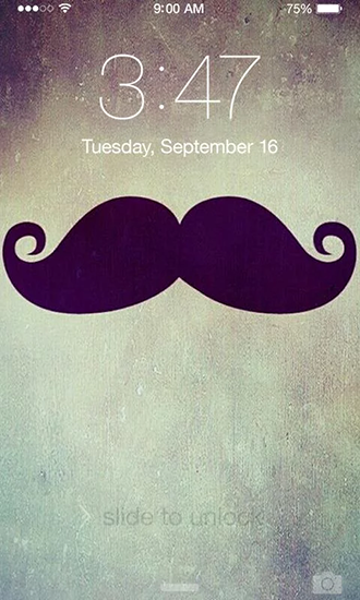 Mustache - скриншоты живых обоев для Android.