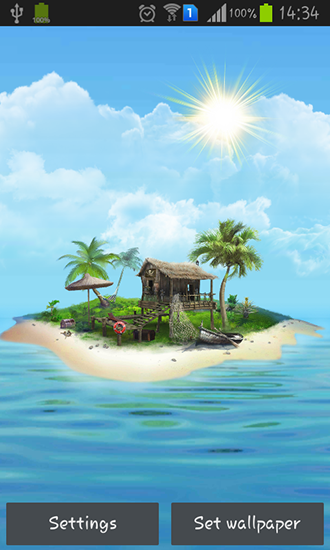Kostenloses Android-Live Wallpaper Mysteriöse Insel. Vollversion der Android-apk-App Mysterious island für Tablets und Telefone.