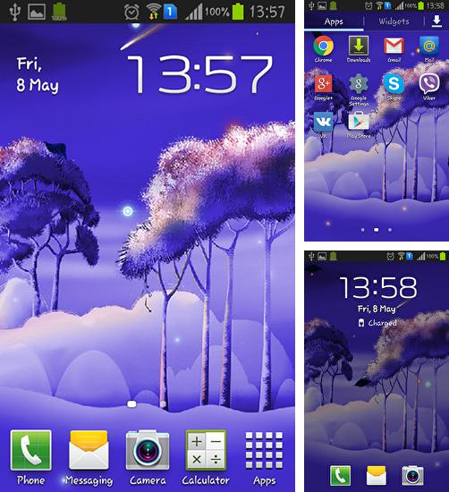 Zusätzlich zum Live Wallpaper Winterdorf 3D für Android Mobiltelefone und Tablets, können Sie auch Mystic night by Amax, Mystische Nacht von Amax kostenlos herunterladen.