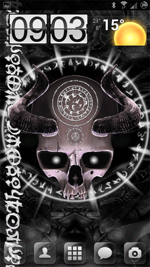 Screenshots of the Mystical skull for Android tablet, phone.
