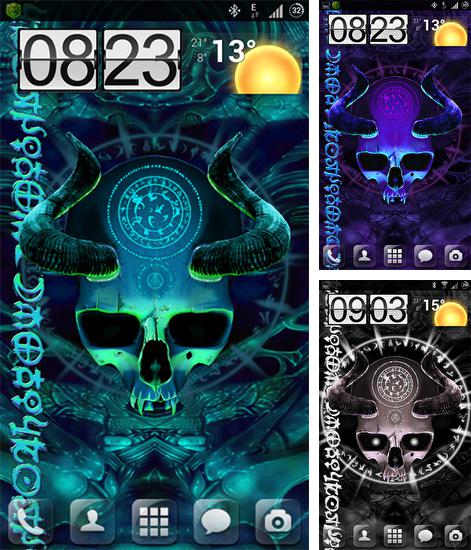 Mystical skull - бесплатно скачать живые обои на Андроид телефон или планшет.