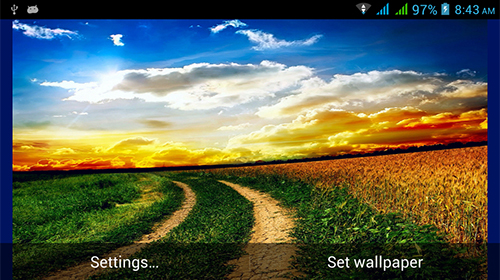 Screenshots do Natureza HD para tablet e celular Android.