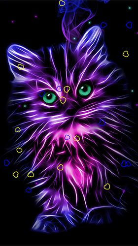 Neon animals by Thalia Photo Art Studio - бесплатно скачать живые обои на Андроид телефон или планшет.