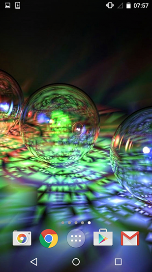 Neon bubbles - бесплатно скачать живые обои на Андроид телефон или планшет.