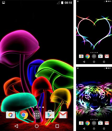 Kostenloses Android-Live Wallpaper Neon. Vollversion der Android-apk-App Neon by MISVI Apps for Your Phone für Tablets und Telefone.