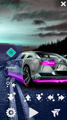 Kostenloses Android-Live Wallpaper Neonautos. Vollversion der Android-apk-App Neon cars für Tablets und Telefone.