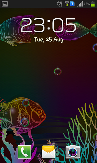 Screenshots of the Neon fish for Android tablet, phone.