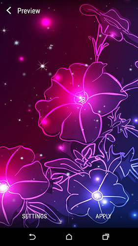 Neon flower by Dynamic Live Wallpapers