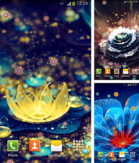 Télécharger le fond d'écran animé gratuit Fleurs de néon  . Obtenir la version complète app apk Android Neon flowers 2 pour tablette et téléphone.
