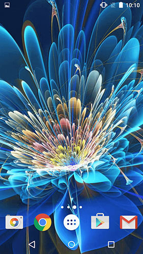 Screenshots of the Neon flowers by Phoenix Live Wallpapers for Android tablet, phone.