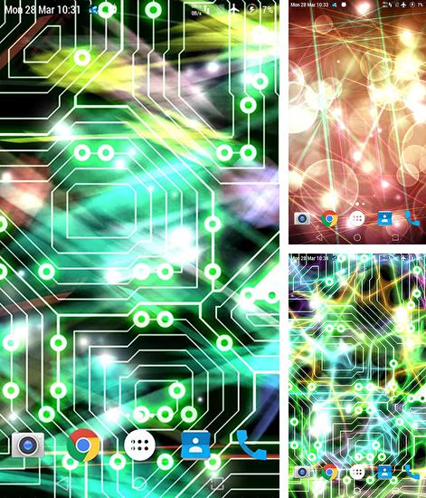 Додатково до живої шпалери Зорепад 2 3D для Android телефонів та планшетів, Ви можете також безкоштовно скачати Neon lights.