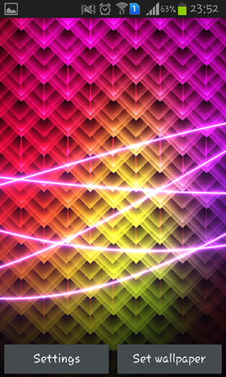 Neon waves - безкоштовно скачати живі шпалери на Андроїд телефон або планшет.