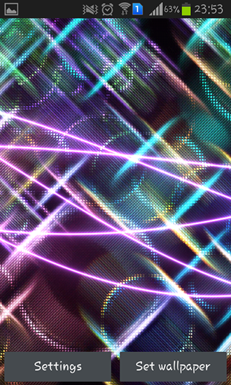 Neon waves für Android spielen. Live Wallpaper Neonwellen kostenloser Download.