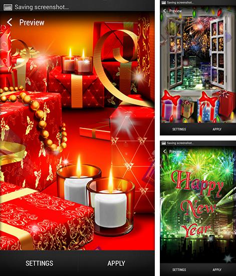 Zusätzlich zum Live Wallpaper Katzenuhr für Android Mobiltelefone und Tablets, können Sie auch New Year, Neujahr kostenlos herunterladen.