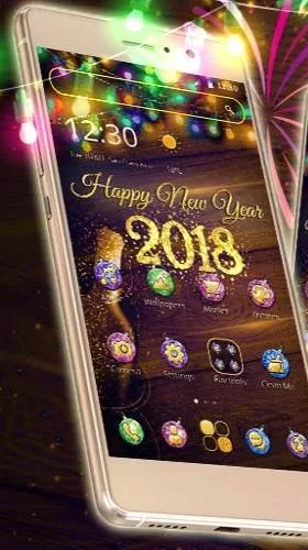 New Year 2018 - безкоштовно скачати живі шпалери на Андроїд телефон або планшет.